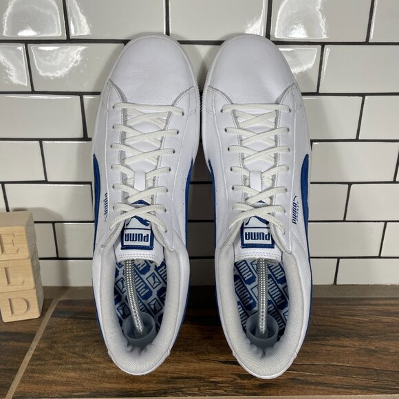 Puma Basket Mens Size 13 Shoes White Leather Low Top Casual Retro Sneakers main image 11